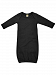Kavio! Unisex Infants Interlock Lap Shoulder Long Sleeve Gown Black 3M by Kavio