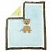 One Grace Place 10-33024 Puppy Pal Boy-Medium Quilt Powder Blue, Sage Green, Chocolate Brown and White