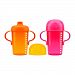 Boon Sip Sippy 10-Ounce, 2-Pack, Pink/Orange