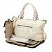 OiOi Soft Ivory Nappa Leather Changing Bag