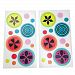 One Grace Place 10-24045 Magical Michayla-Wall Decals Black, Pink, Turquoise, Orange, Green, Purple