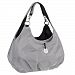 Lassig Gold Style Diaper Shoulder Bag with Matching Bottle Holder, Baby Changing Mat/Pad and Stroller Hooks, Silver