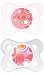 MAM Trends Silicone Orthodontic Pacifier, Girl, 0-6 Months, 2-Count