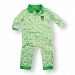 Littlest Golfer Baby Boy Green Caddie Print Cotton Romper Bodysuit 12M