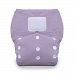 Thirsties Duo Fab Fitted Cloth Diaper with Hook and Loop, Orchid, Size 1