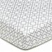 American Baby Company 100-Percent Cotton Percale Fitted Crib Sheet, Gray Lattice