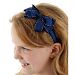 Classic ribbon bow headbands, soft and flexible, best gifts for kids (navy)
