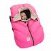7AM Enfant Car Seat Cocoon: Infant Car Seat Cover Micro-Fleece Lined with an Elasticized Base, Neon Pink