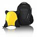 Obersee Oslo Diaper Bag Backpack with Detachable Cooler, Black/Yellow