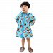 BLUE Monkey Toddler Rain Day Outerwear Baby Rain Jacket Infant Raincoat S