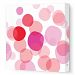 Avalisa Stretched Canvas Nursery Wall Art, Bubbles, Pink, 18 x 18