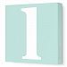 Avalisa Stretched Canvas Lower Letter L Nursery Wall Art, Seagreen, 36 x 36