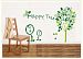 SSummer Happy Tree Word Green Leafs Enjoyment Art Decal for Sitting Room or Bedroom Elegant Decor by SSummer
