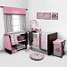 Bacati Elephants Pink/Grey 10 Piece Crib Set including Bumper Pad