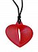 KidKusion Gummi Teething Necklace Heart, Red