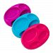 Boon Platter Edgeless Nonskid Divided Plate, Purple/Blue/pink by Boon