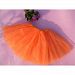 Girls Ballet Tutu Dress Organdy Platter Skirt Dance Dress Dancewear Orange