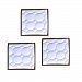 Bacati - Quilted Circles White/Chocolate 3 pc wall hangings