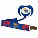 Baby Fanatic Pacifier with Clip, Kansas University by Baby Fanatic