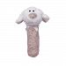 Friendly Pacifier Plush Stick Rattle with Pacifier, Light Brown