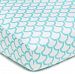 American Baby Company 100% Cotton Percale Fitted Crib Sheet, Aqua Sea Waves by American Baby Company