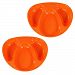 Tommee Tippee Explora 2 Section Plates 12m+ - Orange by Tommee Tippee