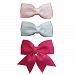 TruStay Clip baby bow value bundle - handmade infant hair bows (Pack1-Pink/White/Hot pink)