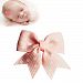 TruStay Clip - Butterfly baby hair bows - Best No Slip Barrette for Fine Hair (C3-Pink Swiss Dots)