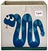3 Sprouts Storage Box, Snake, Blue