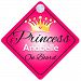 Princess Anabelle On Board Personalised Girl Car Sign Baby / Child Gift 001