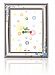 Silver Touch USA Sterling Silver Picture Frame, Hearts and Stars, Blue, 3.5" X 5"