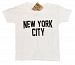 New York City Toddler T-Shirt Screenprinted White Baby Lennon Tee 2t