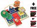 First Shapes 'Jumbo Knob' Puzzle + FREE Melissa & Doug Scratch Art Mini-Pad Bundle [20534]