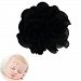 Sheer Baby Headbands - Flower Headbands - Great Handmade Baby Gift (D2-Black)