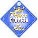 Crown Prince Frankie On Board Personalised Baby / Child Boys Car Sign