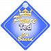 Crown Prince Ted On Board Personalised Baby / Child Boys Car Sign