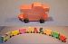 THE PUZZLE-MAN TOYS W-1602 Wooden Toy - Train With Name - Caboose