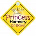 Princess Harmony On Board Girl Car Sign Child/Baby Gift/Present 002