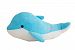 Lovely Dolphin Hand Hold Pillow Durable Plush Toy for Kids Great Gift Blue 37CM