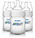 Philips AVENT Classic Plus BPA Free Polypropylene Bottles, 4 Ounce (Pack of 3)
