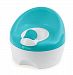 Contours Bravo 3-in-1 Potty System - Potty, Toilet Trainer, Step Stool All in One, Removable High Soft Splash Guard, slip resistant Surface (Aqua)
