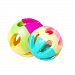 Baby Kids Pram Crib Amusement Colorful Plastic Rattle Shake Bell Ball Toy Random Color