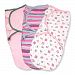 Summer Infant SwaddleMe Cotton Small/Med (7-14Lbs) (3-Pack) in Girly Bug, Pink and Stripe