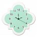 Trend Lab Wall Clock, Mint Quatrefoil