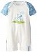 Kushies Baby It's My Planet 2 Romper, Blue Print, 3 Months