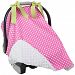 Caught Ya Lookin' Car Seat Cover, Pink/White/Green
