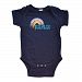 Apericots Fun It’s OK to Pretend Short Sleeve Baby Bodysuit With Cute Colorful Rainbow Design (18 Months, Navy Blue)