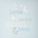 Mud Pie Plaque, Moon and Back, Blue