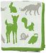 DARZZI Woodland Animal Baby Blanket, Moss Green Combo