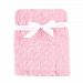 Hudson Baby Burnout Plush Blanket, Pink Circles, 30" x 40"